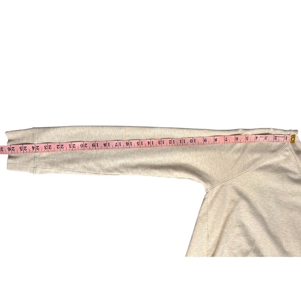 Michael Kors Womens Oatmeal Heather Lace Up Side Grommet Sweatshirt Small Beige - Picture 8 of 12